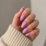 Lilac Glaze short almond press-on nails by Matchy Nails