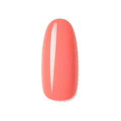 Fresh coral oval press-on nail shape