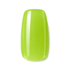 Fresh apple green square press-on nail shape