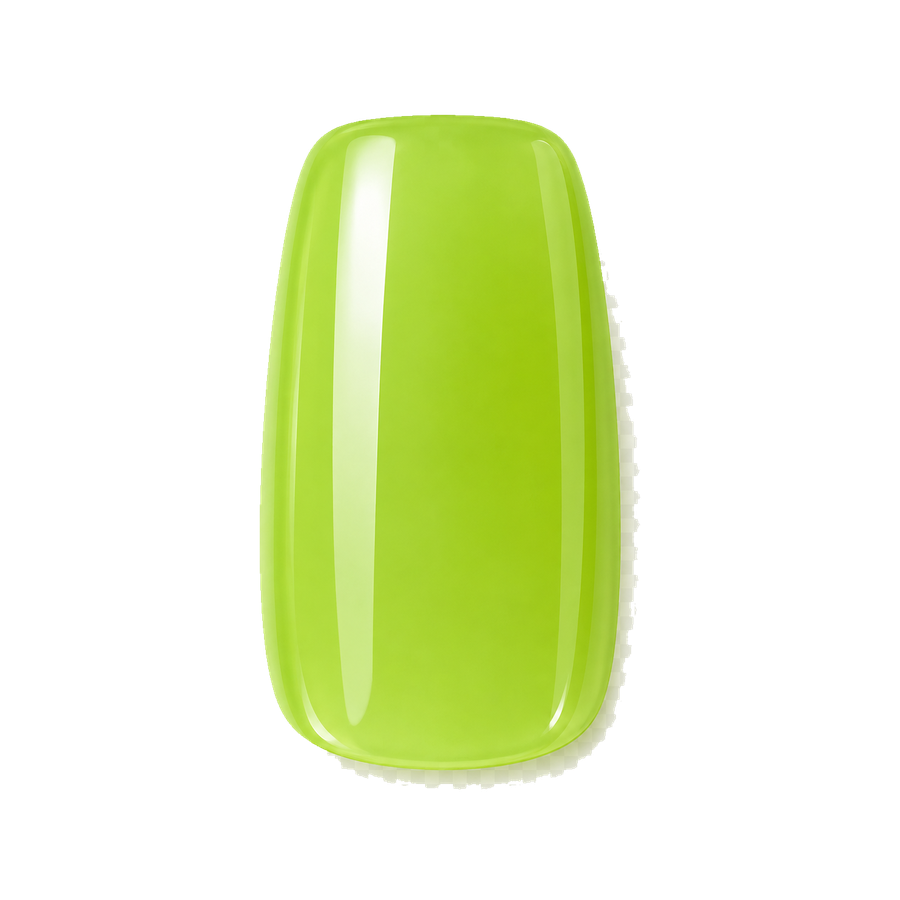 Fresh apple green square press-on nail shape